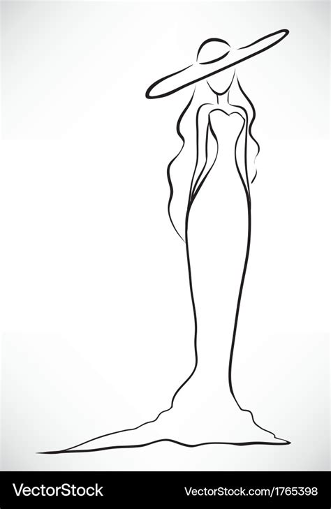 elegant woman silhouette